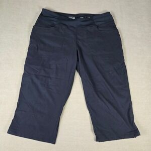 Mountain Hardwear Womens L Black Hiking Capris Pants Outdoor Casual Active